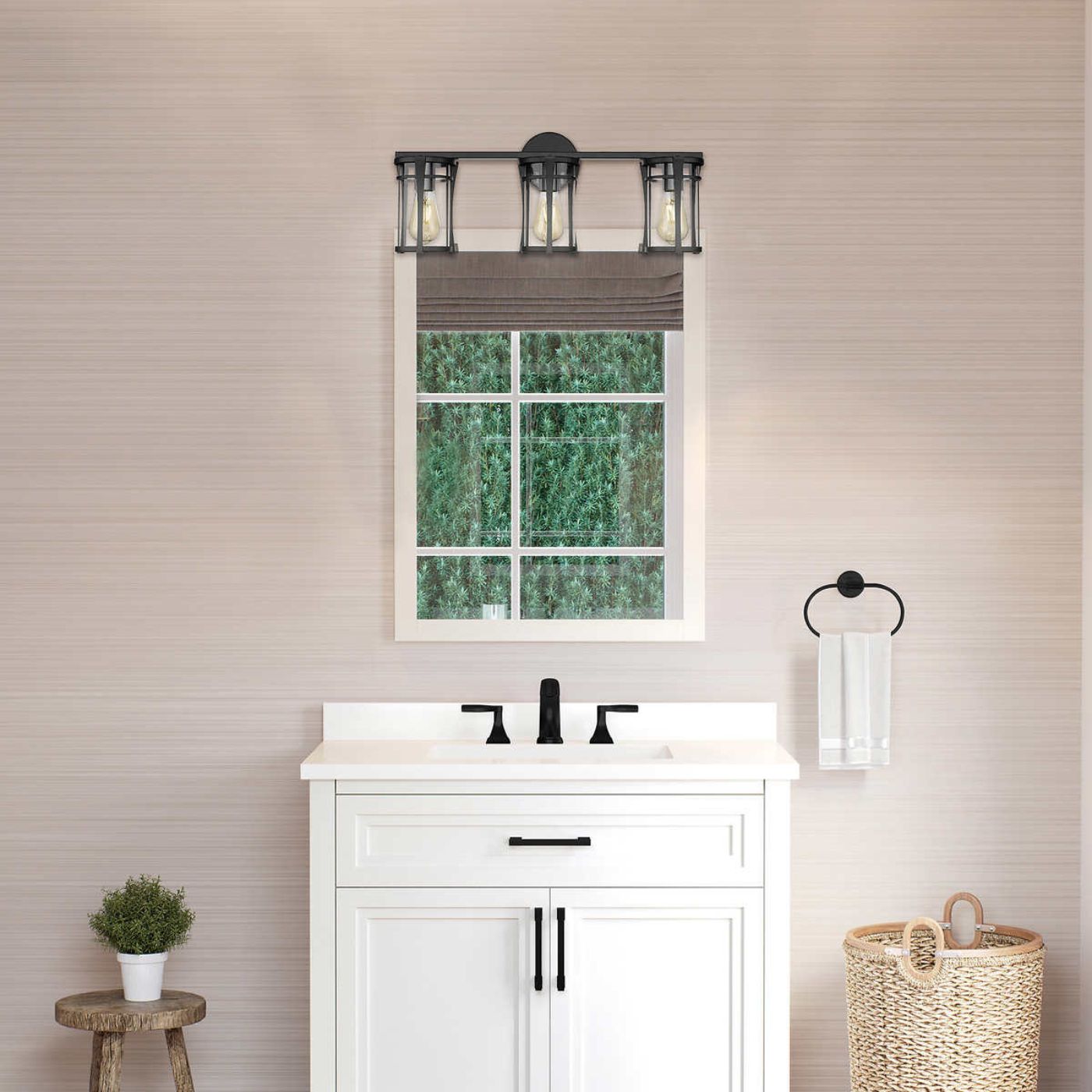 OVE Decors Joakim Meuble-lavabo à 3 lumières