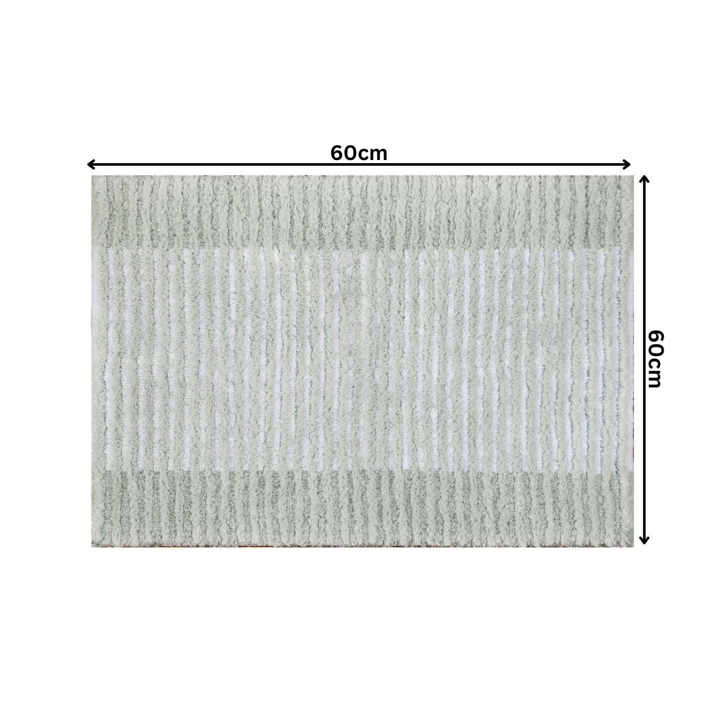 Textured Stripe Microfiber Bath Mat
