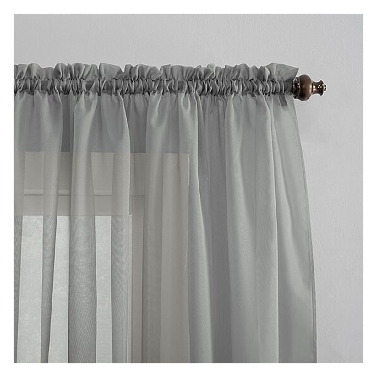 No. 918 Emily Rod Pocket Sheer Single Curtain Panel