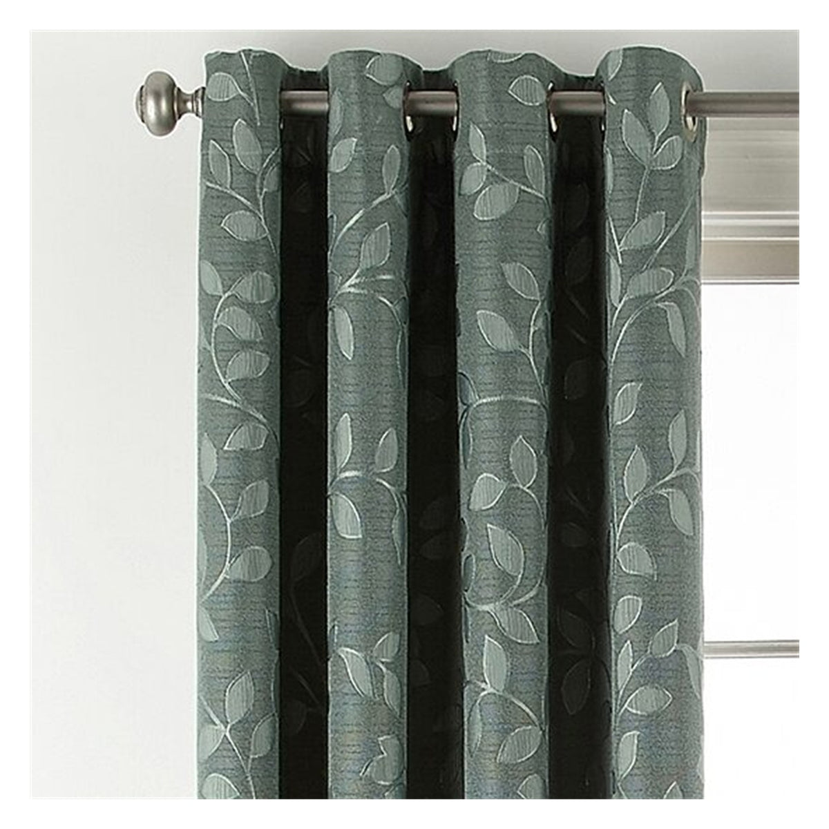 Linden Street Gwen Leaf Grommet Top Light-Filtering Single Curtain Panel