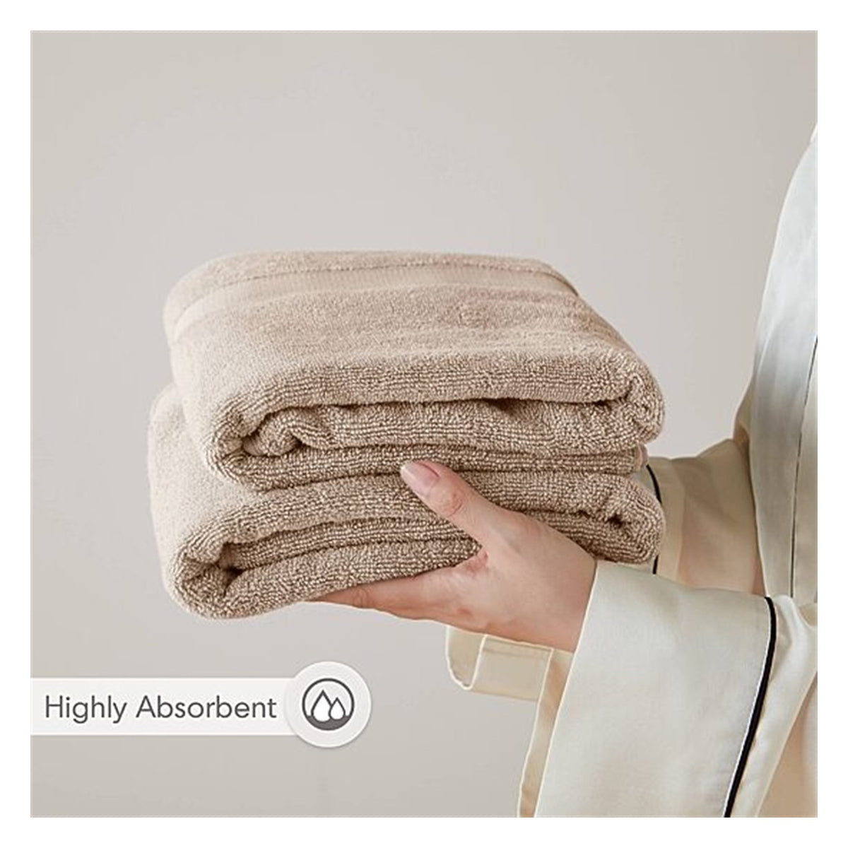 Serviette de bain 510 Design en coton turc premium 100%, set de 6 pièces, vue 17
