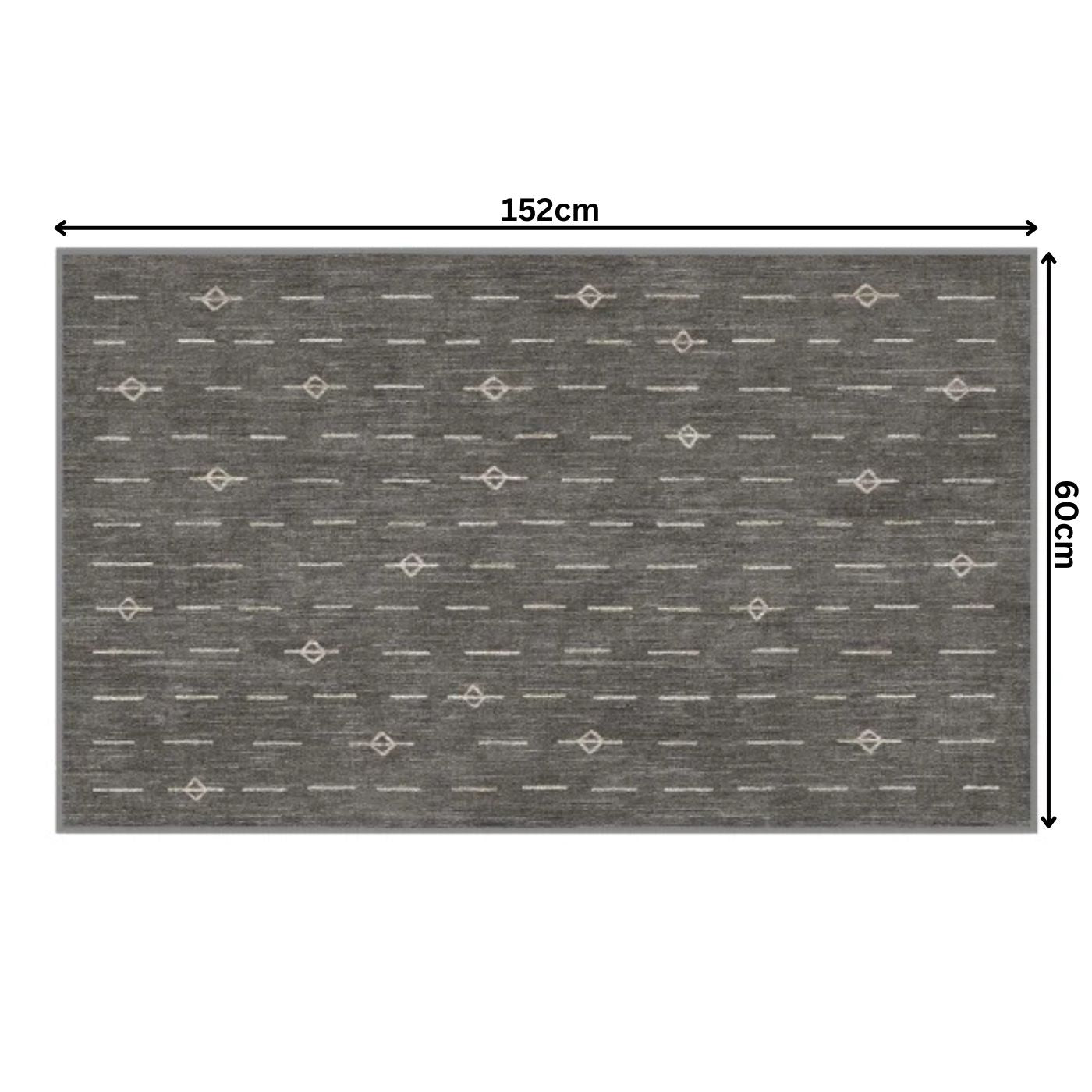 Tapis tissé plat gris Alina
