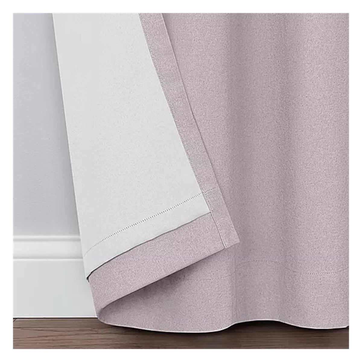 Fieldcrest Heritage Davina Solid Grommet Top Energy Saving 100% Blackout Single Curtain Panel