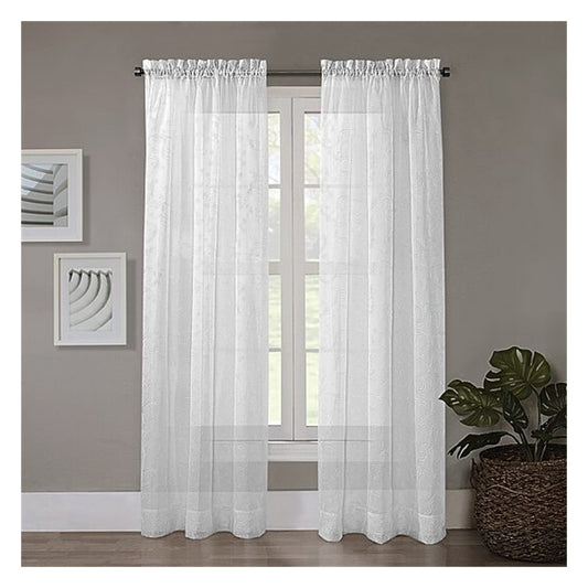Regal Home Voile Brodé à Fronces Voilage Rideau Simple Panneau