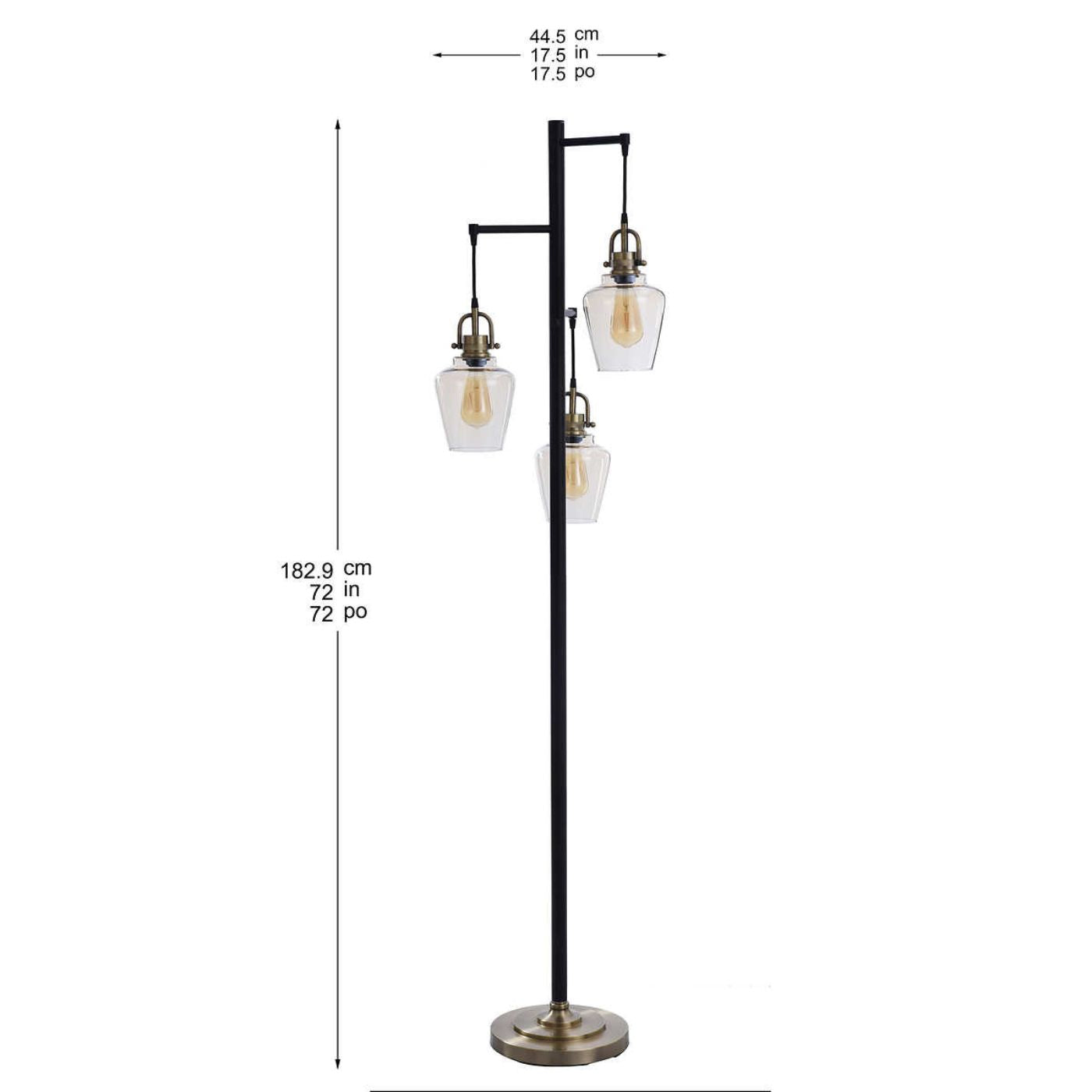 Lampe Basia à 3 bras
