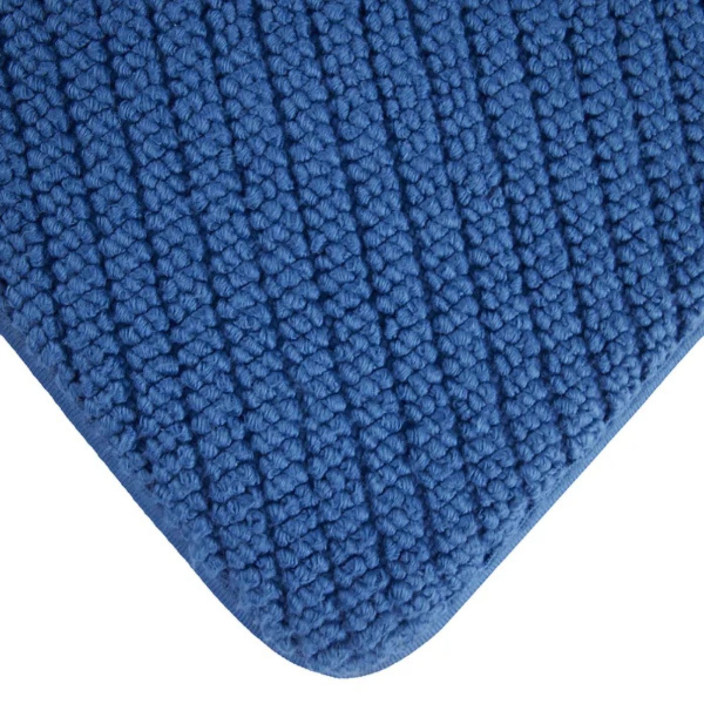 Tapis de bain en sergé de coton et mousse à mémoire de forme