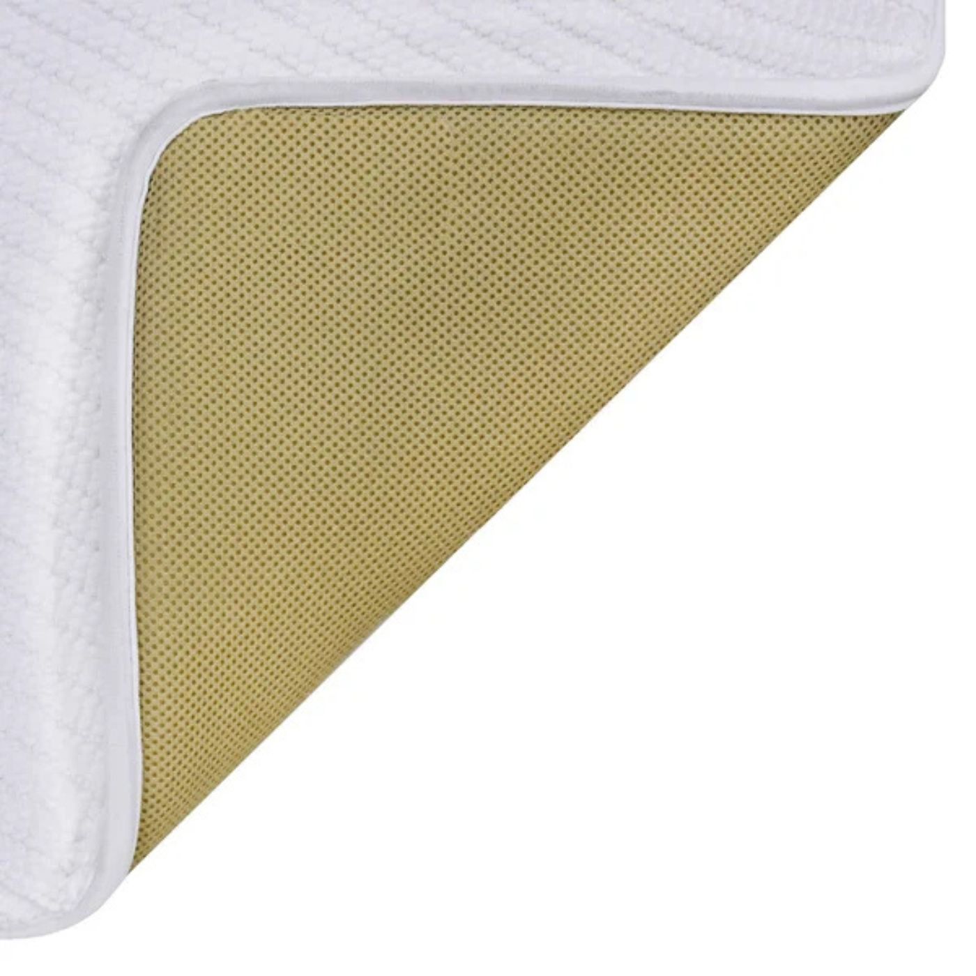 Tapis de bain en sergé de coton et mousse à mémoire de forme