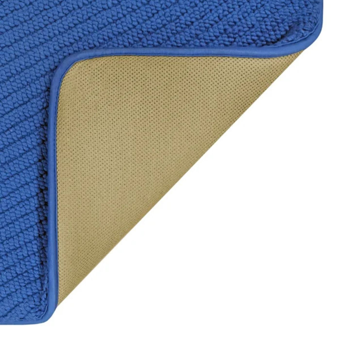 Tapis de bain en sergé de coton et mousse à mémoire de forme
