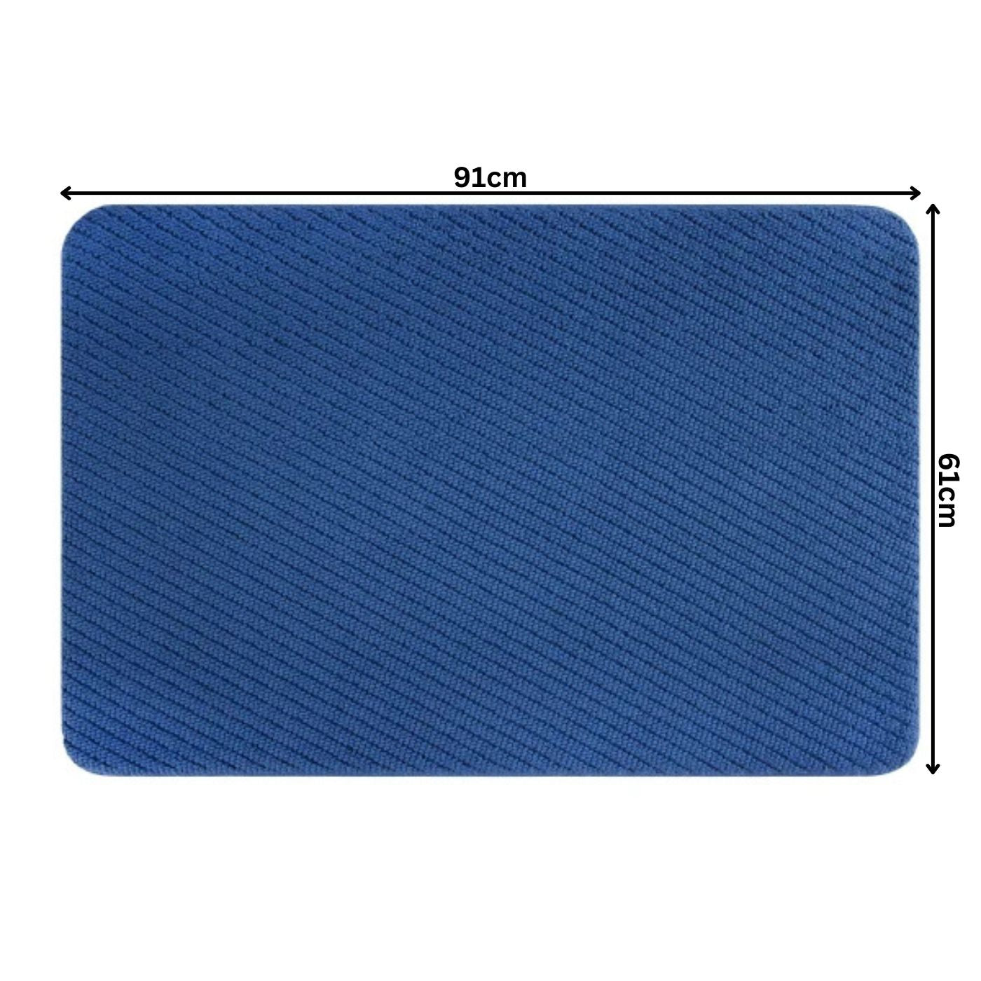 Tapis de bain en sergé de coton et mousse à mémoire de forme