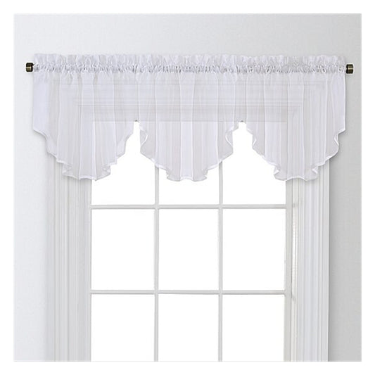 Regal Home Voile Uni à Fronces Cantonnière Ascot