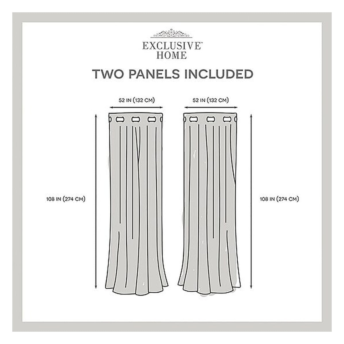 Rideau Exclusive Home Curtains Sateen, fixation à œillets, occultant, lot de 2 panneaux, vue 5