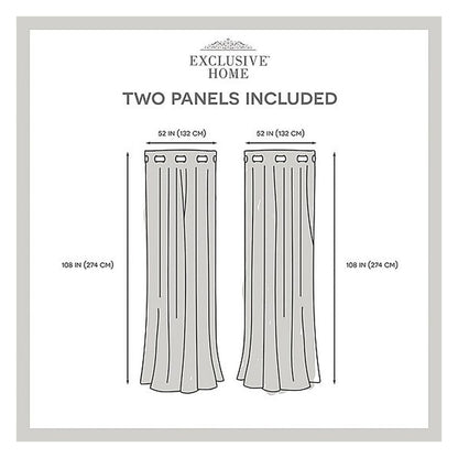Rideau Exclusive Home Curtains Sateen, fixation à œillets, occultant, lot de 2 panneaux, vue 5