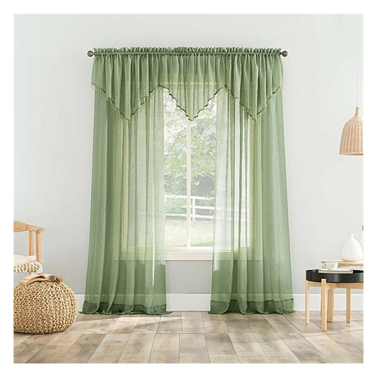 No. 918 Erica Rod Pocket Sheer Single Curtain Panel