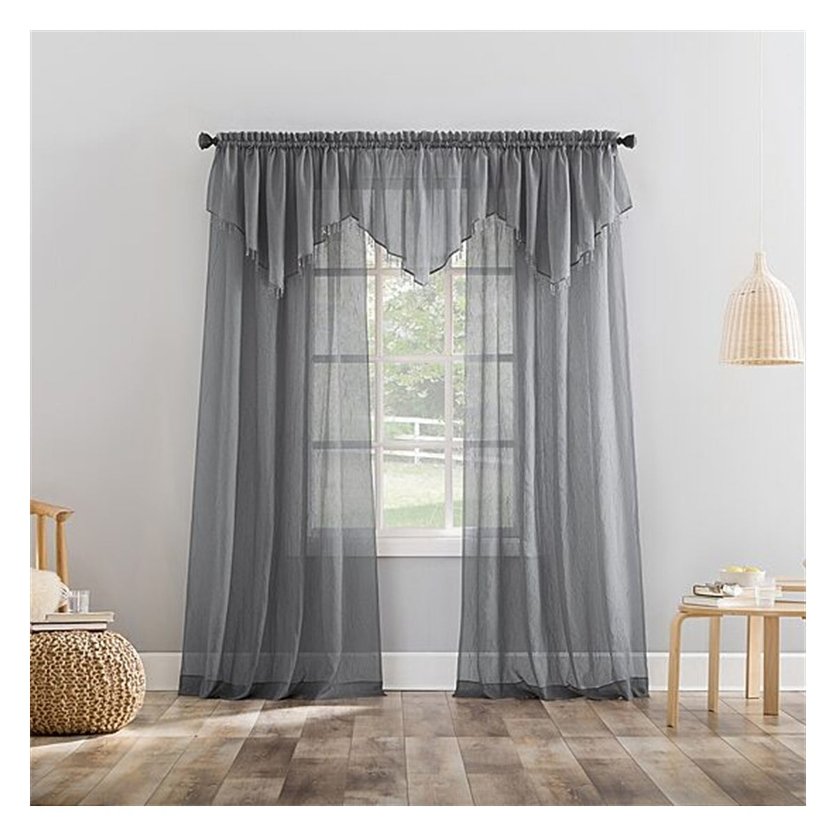 No. 918 Erica Rod Pocket Sheer Single Curtain Panel