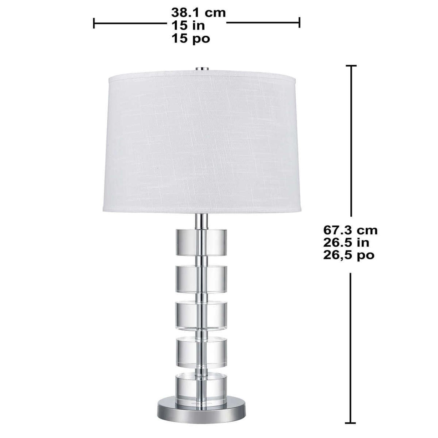 Lampe de table empilable Bremerton, lot de 2