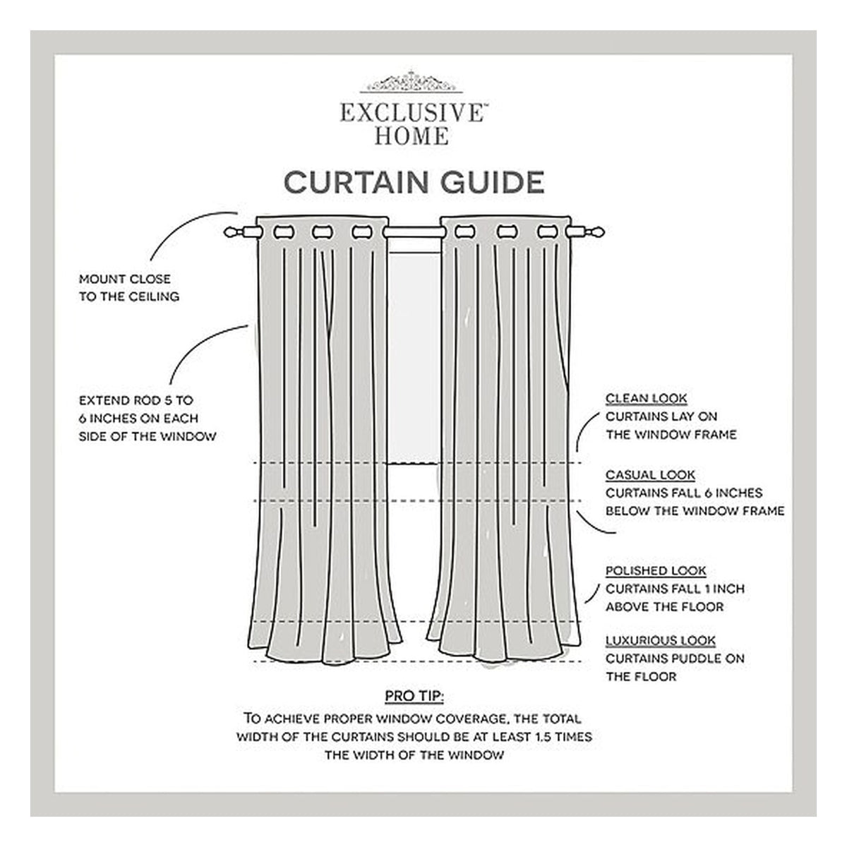 Rideau Exclusive Home Curtains Sateen, fixation à œillets, occultant, lot de 2 panneaux, vue 6