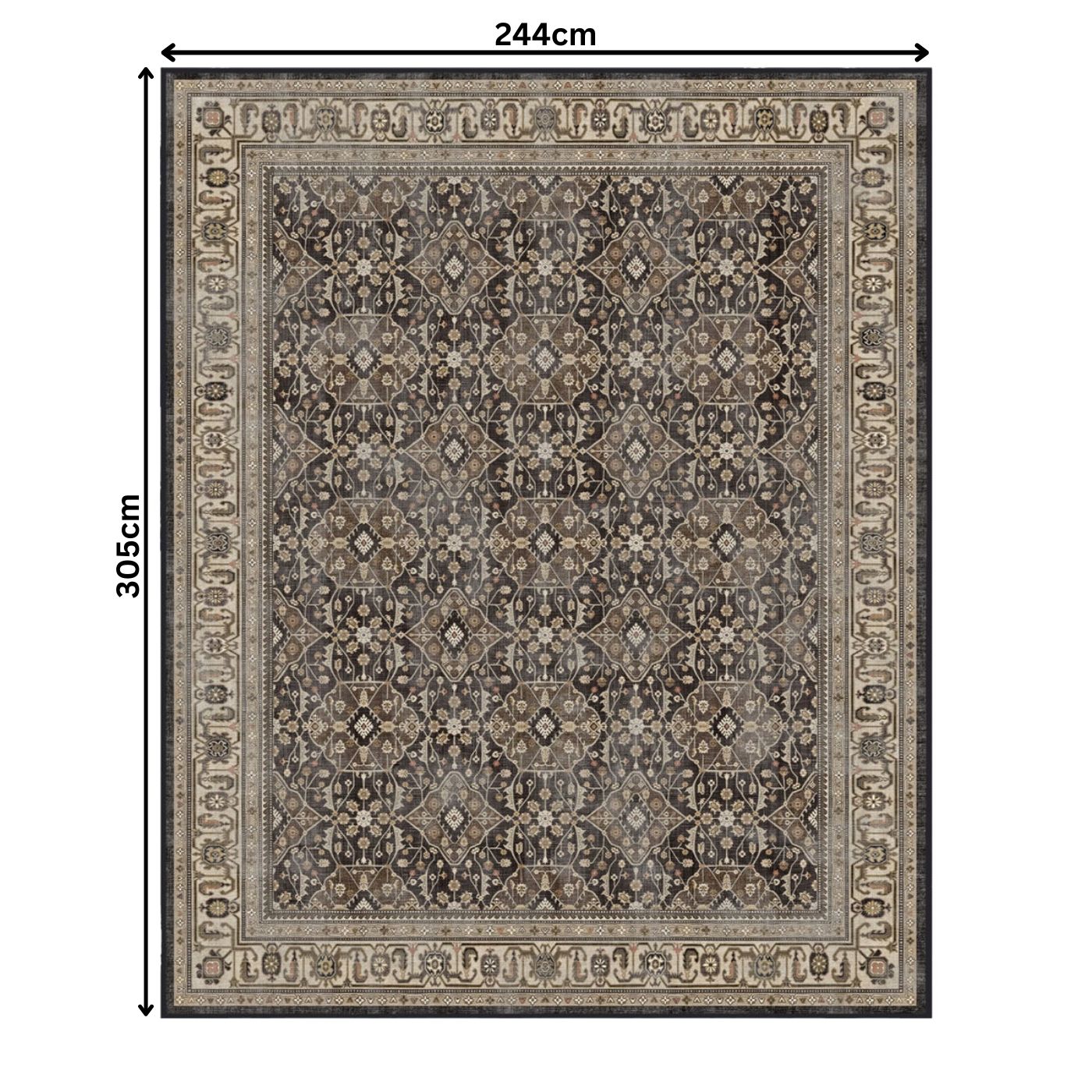 Alessia Dark Wood Rug