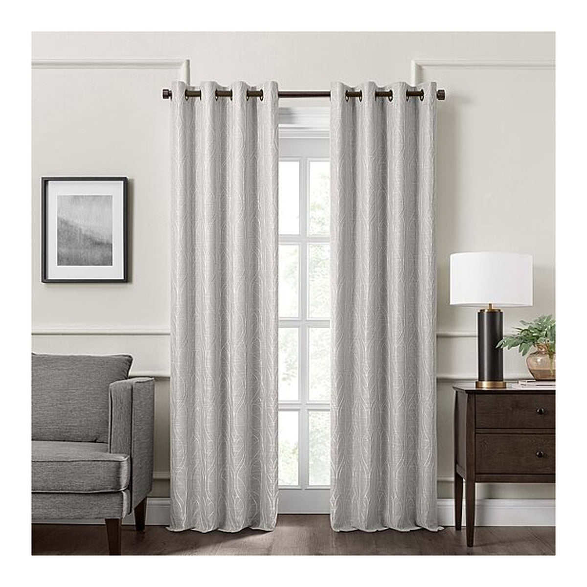 Fieldcrest Heritage Allegria Silver Gray