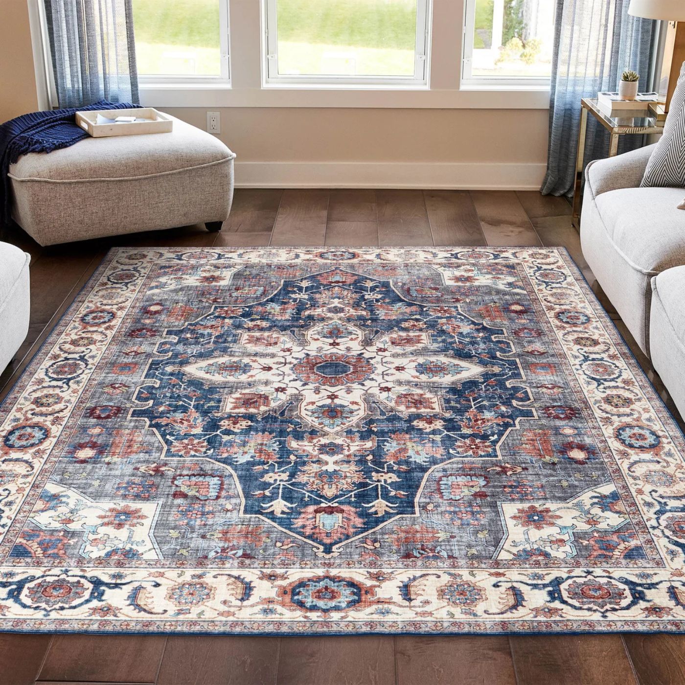 Aliyeh Navy Dream Mink Printed Chenille Collection