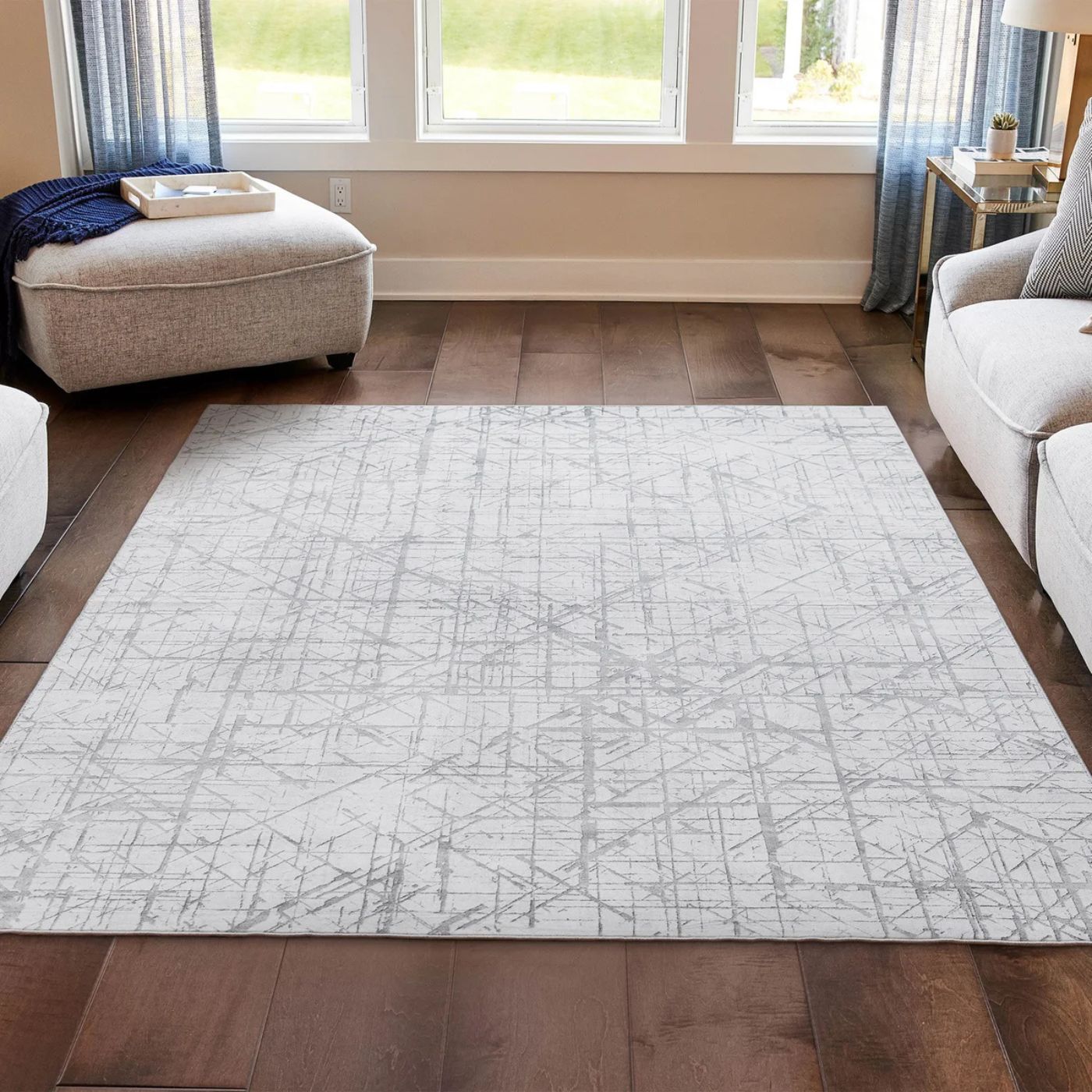 Aria Ivory Dream Mink Printed Chenille Collection