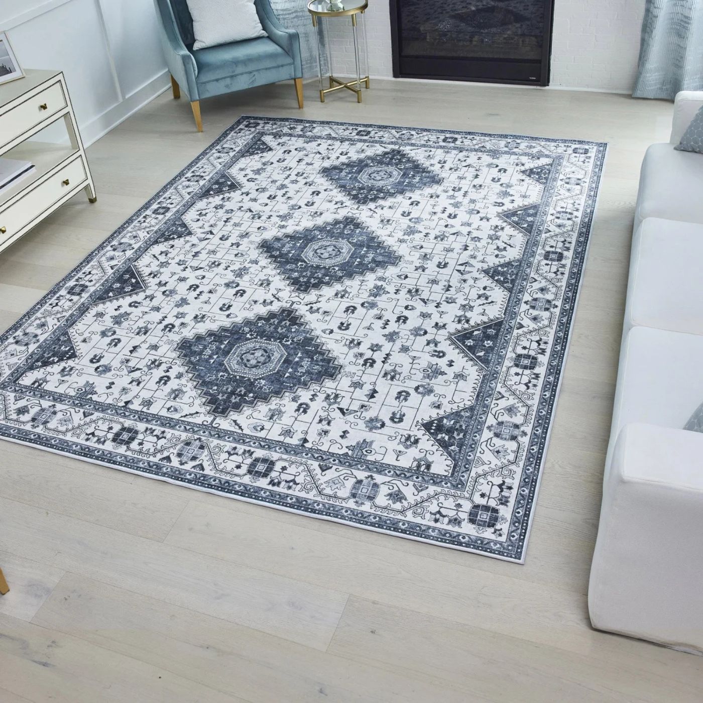 Cyrus Blue Dream Mink Printed Chenille Collection