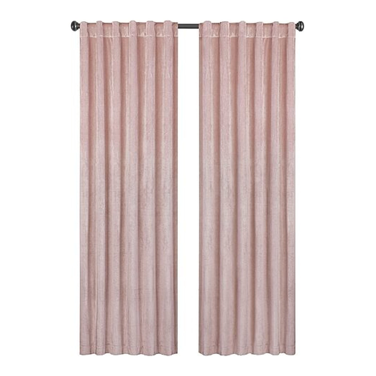 ECLIPSE Harper velours, paire de panneaux, coloris Blush